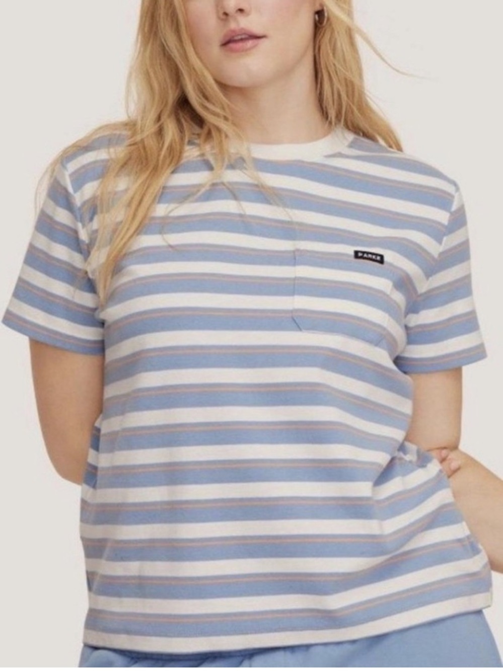 Parke x Target Blue and White Striped set